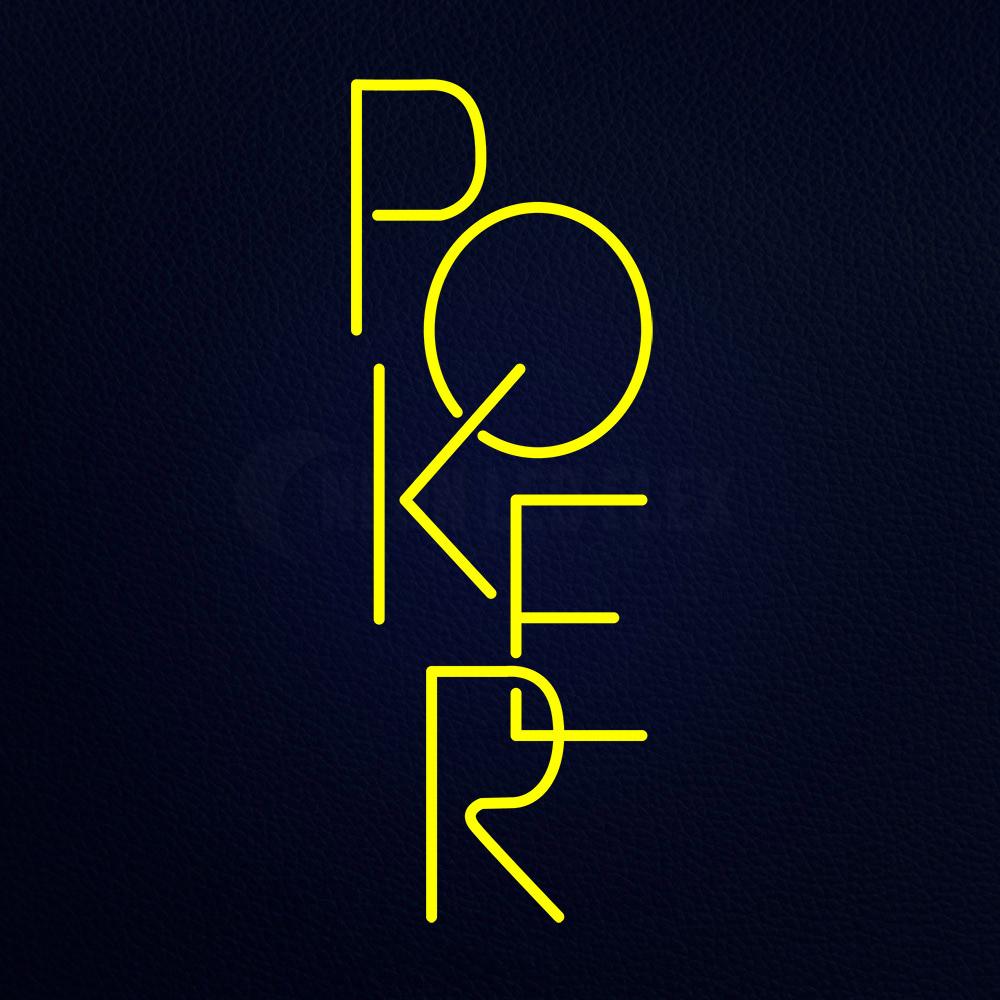 Poker 32" x 13" LED Neon Sign