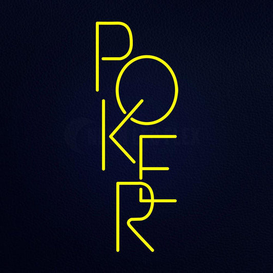 Poker 32" x 13" LED Neon Sign