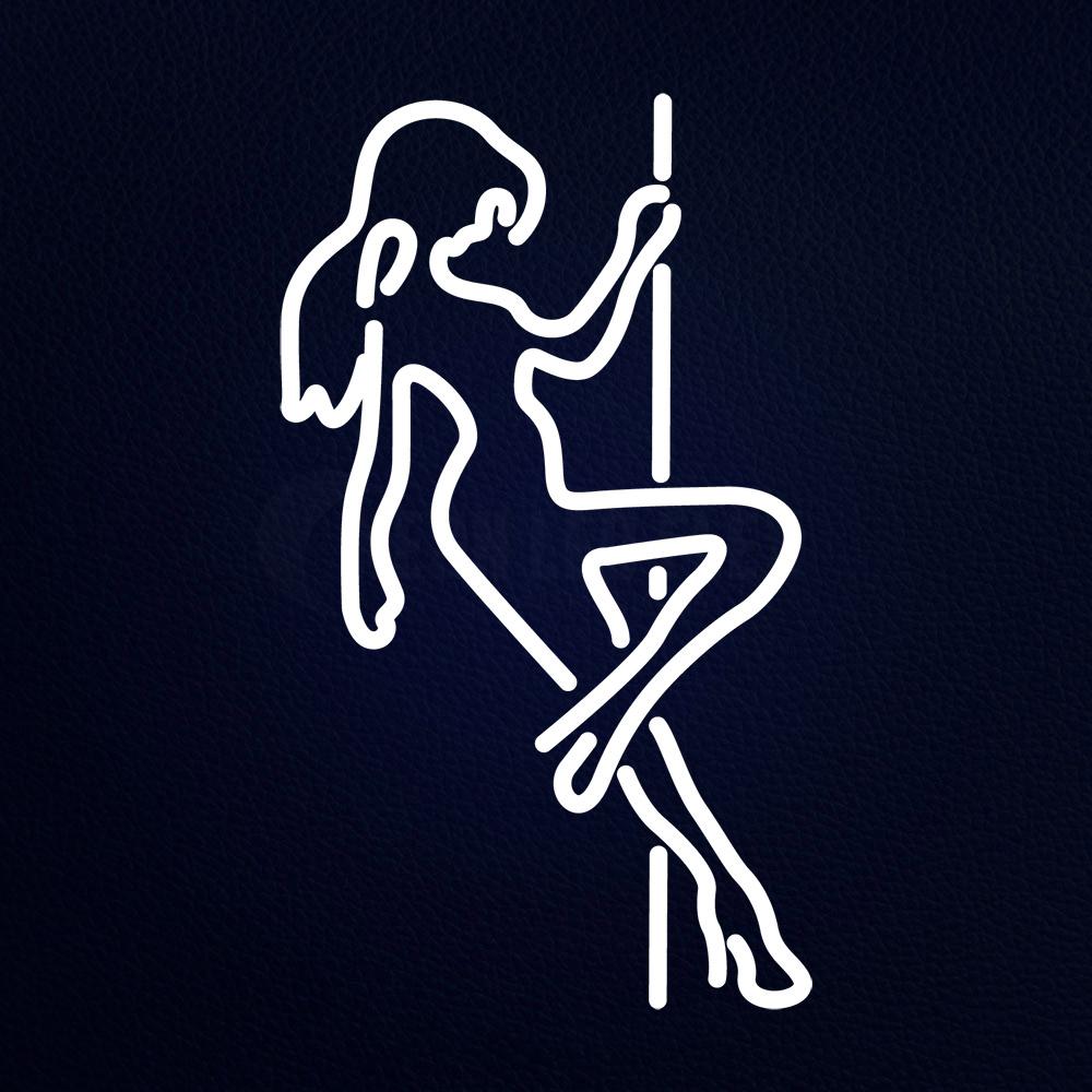Pole Dance Sexy Girl 12" x 19" LED Neon Sign