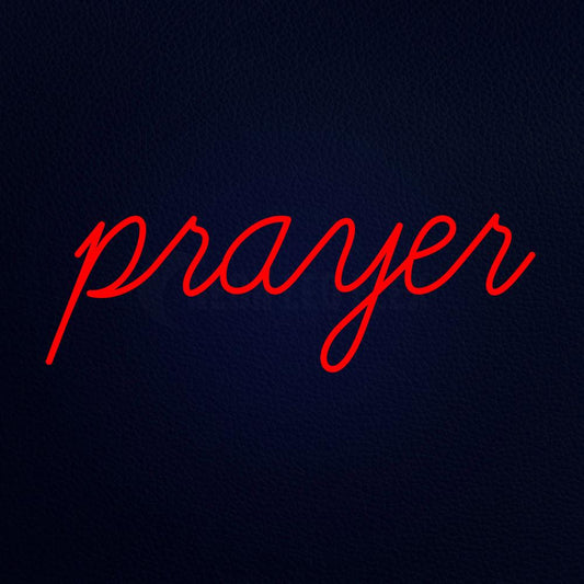Prayer 13" x 32" LED Neon Sign
