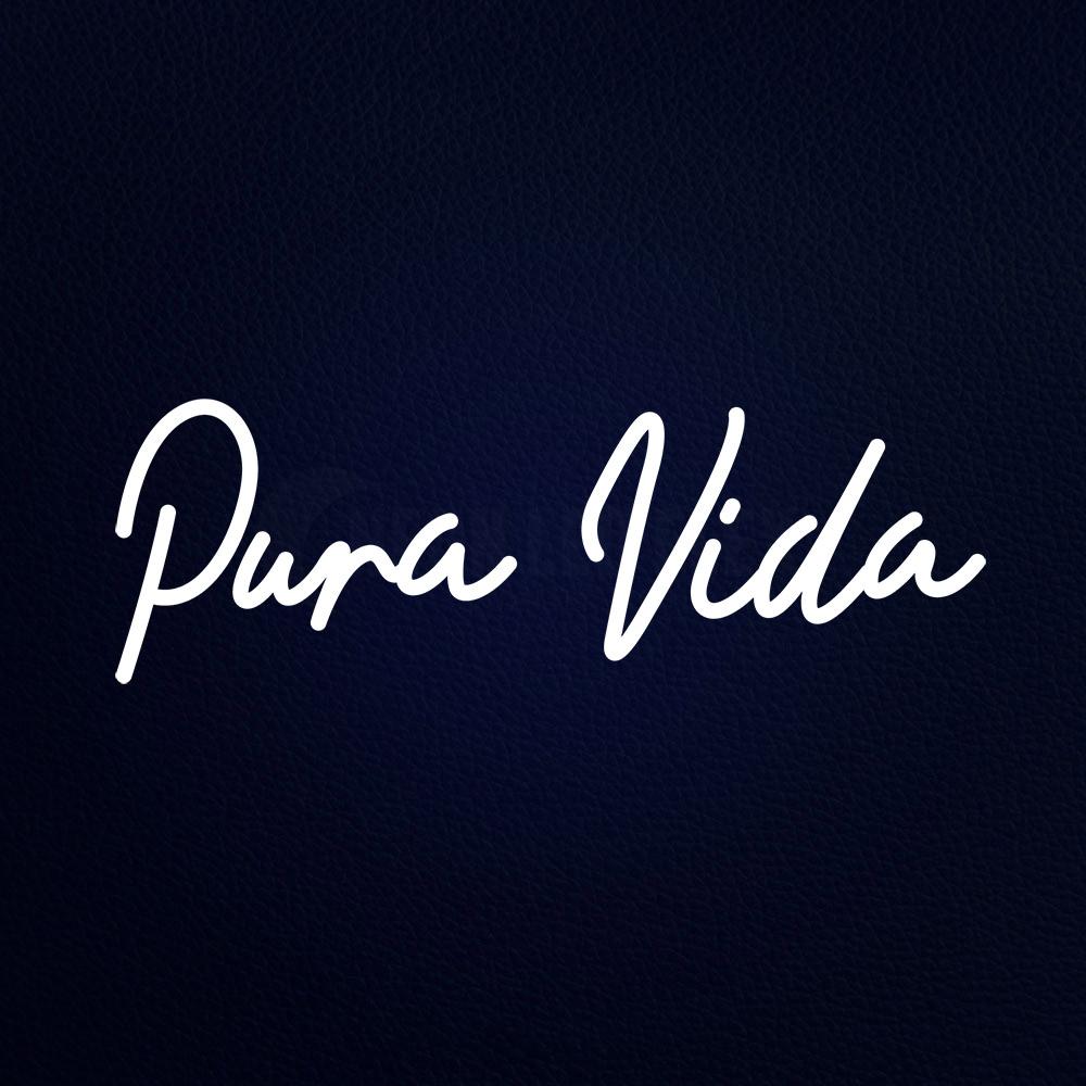 Pura Vida 24" x 10" LED Neon Sign