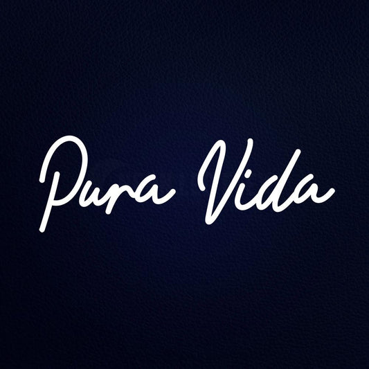 Pura Vida 24" x 10" LED Neon Sign