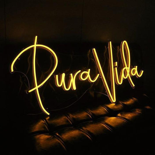 Pura Vida 24" x 10" LED Neon Sign
