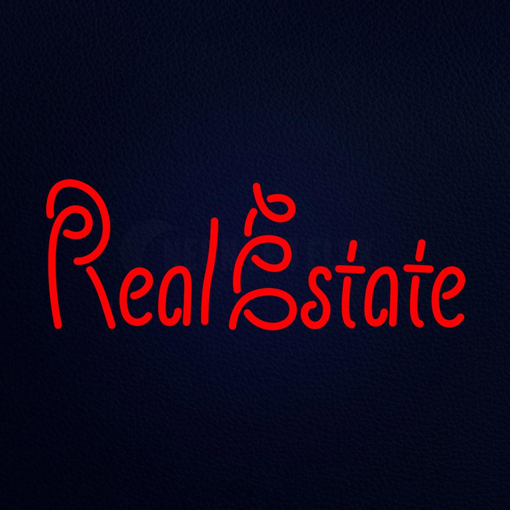 Real Estate 10" x 24" LED Neon Sign