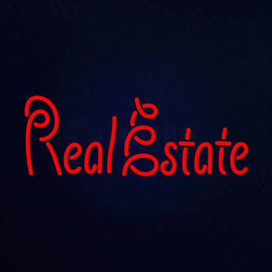 Real Estate 10" x 24" LED Neon Sign