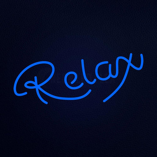 Relax 10" x 24" LED Neon Sign