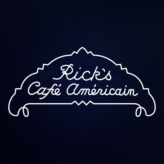 Rick's Cafe Americain Casablanca 36" x 18" LED Neon Sign