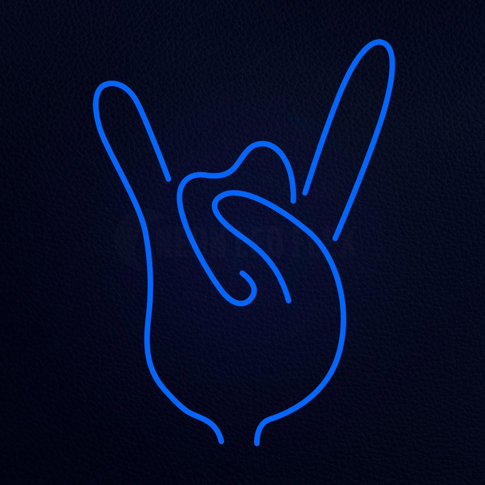 Rock on 31" x 24" LED Neon Sign