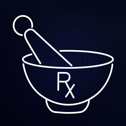 Rx Mortar 18" x 18" LED Neon Sign