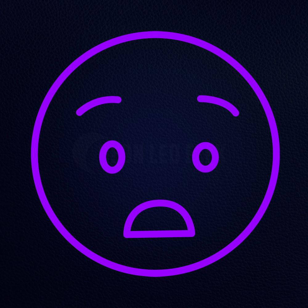 Sad Emoji 14" x 14" LED Neon Sign