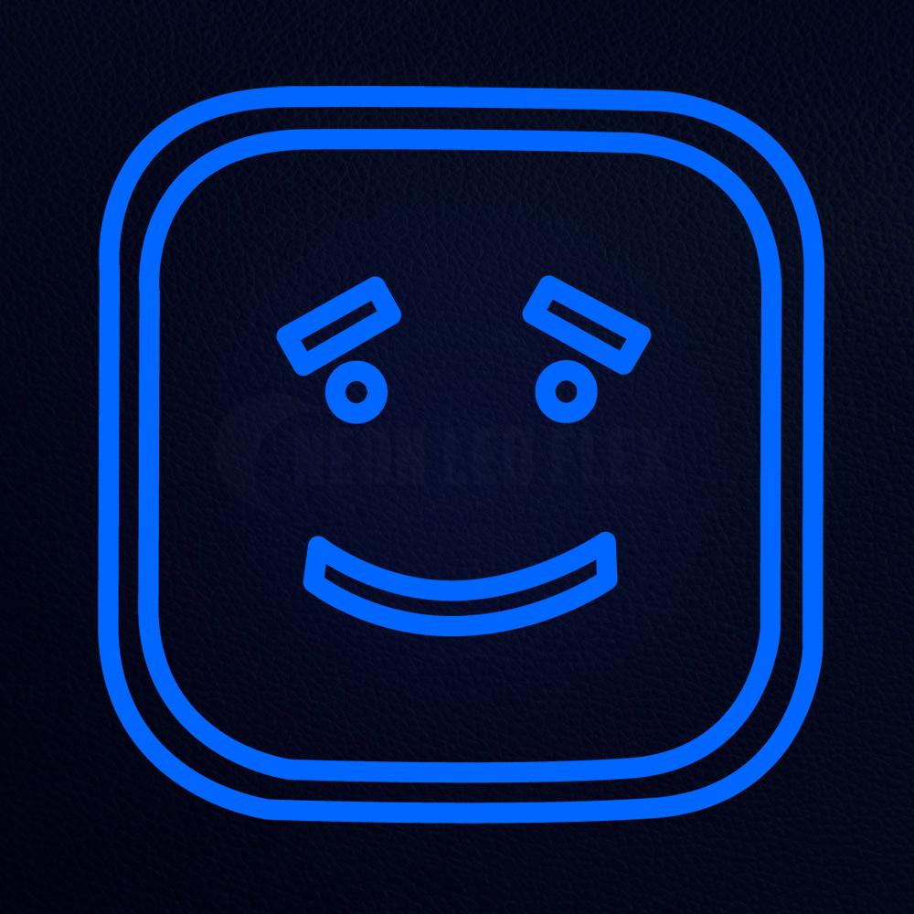 Sad Face Emoji 14" x 14" LED Neon Sign