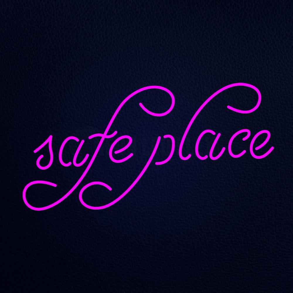 Safe Place 20" x 37" LED Neon Sign
