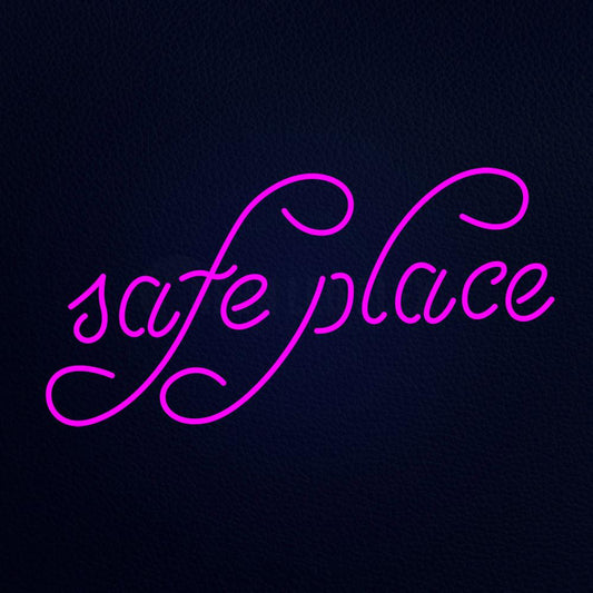 Safe Place 20" x 37" LED Neon Sign