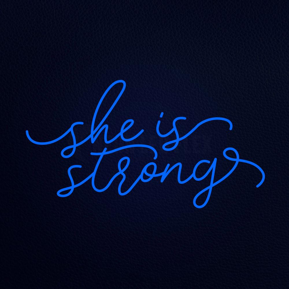 She is Strong 37" x 20" LED Neon Sign