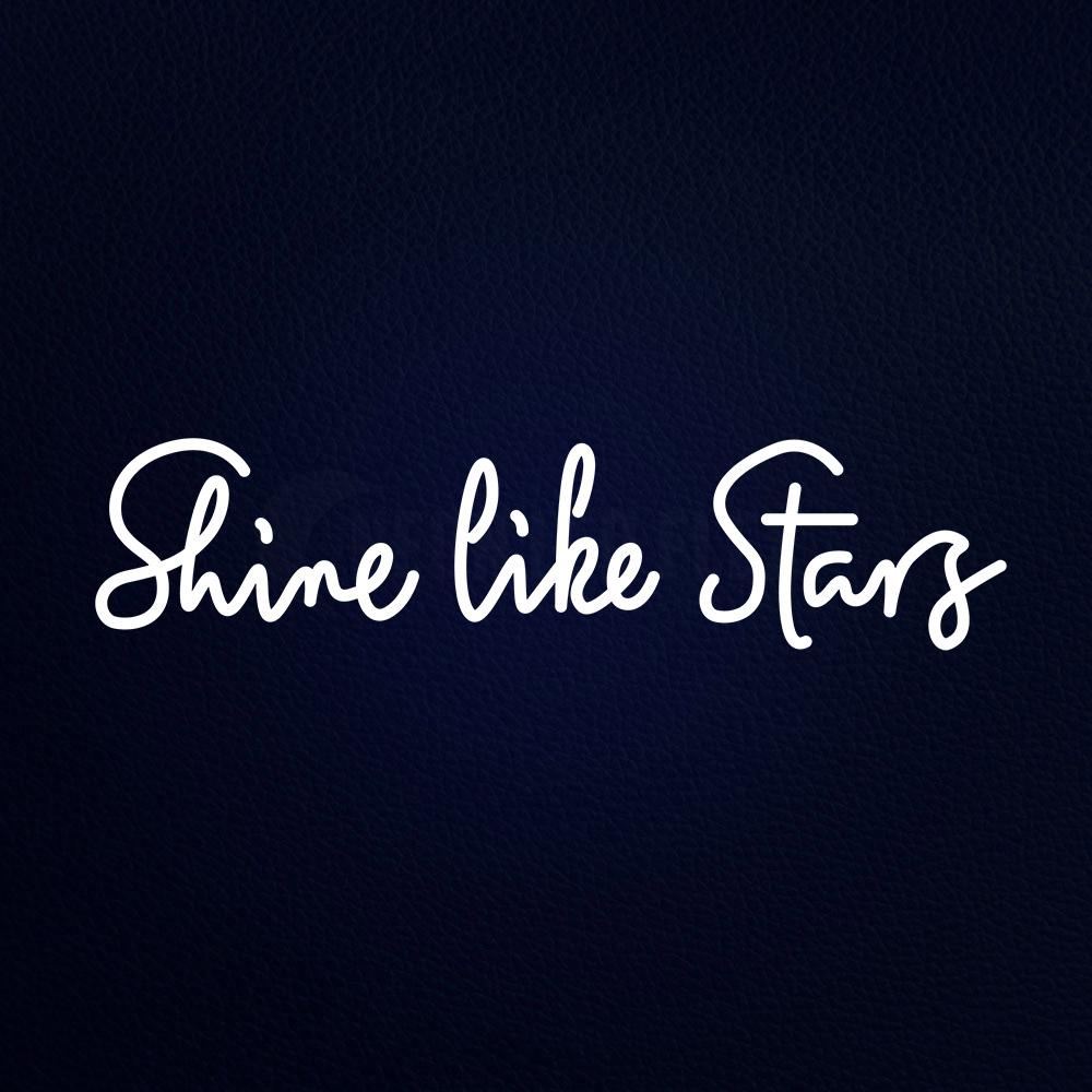 Shine Like Start Real Glass 32" x 10" LED Neon Sign