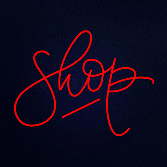 Shop Logo 24" x 31" LED Neon Sign