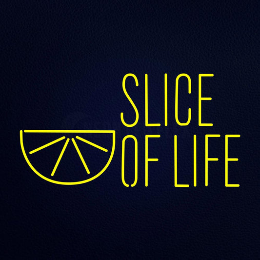 Slice of Life 37" x 20" LED Neon Sign