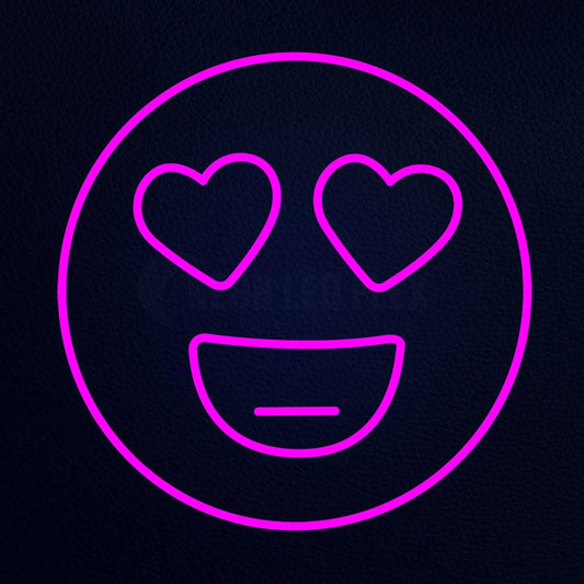 Smile Emoji 24" x 24" LED Neon Sign