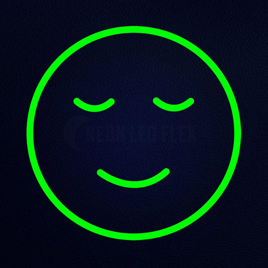 Smile Emoji Symbol 14" x 14" LED Neon Sign