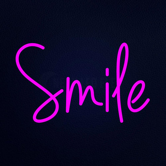 Smile 19" x 12" LED Neon Sign