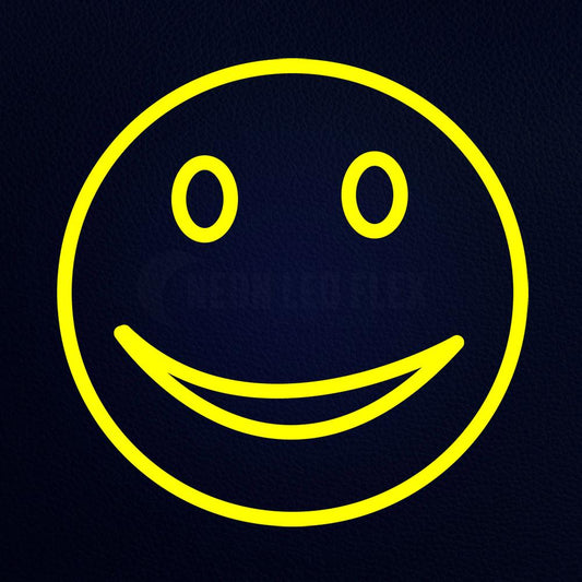 Smiley Face 3 Emoji 14" x 14" LED Neon Sign