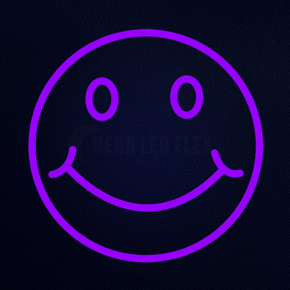 Smiley Face Emoji 14" x 14" LED Neon Sign