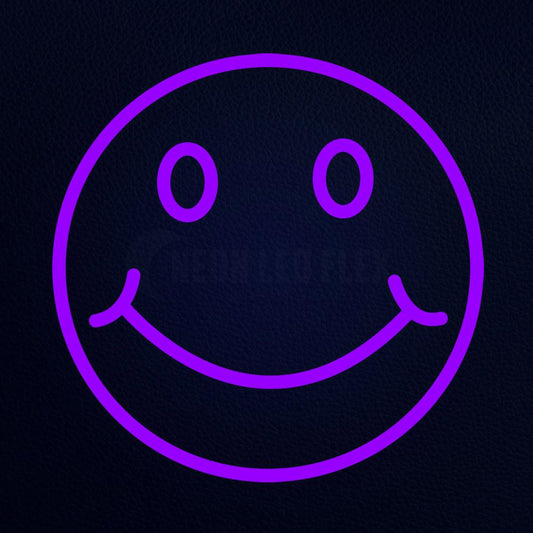 Smiley Face Emoji 14" x 14" LED Neon Sign