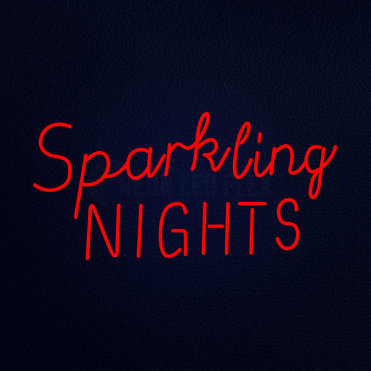 Sparkling Nights 37" x 20" LED Neon Sign