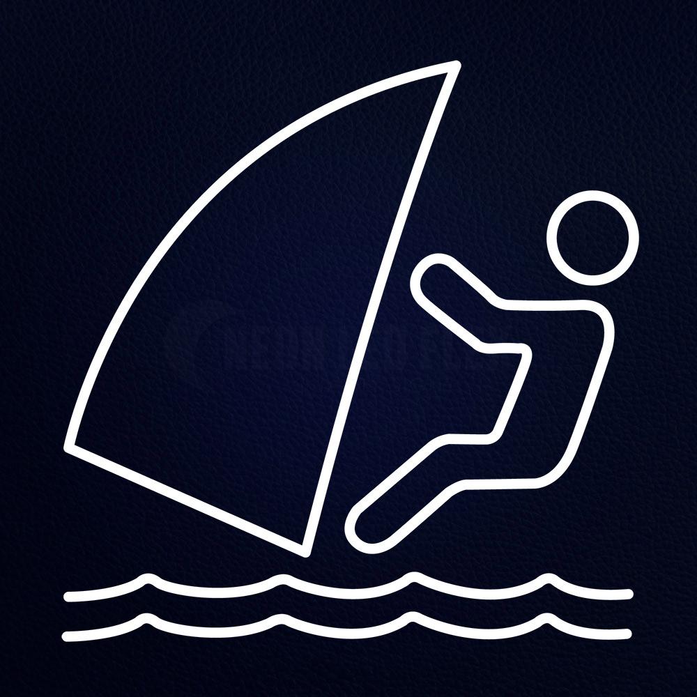 Sports in Sea Icon 24" x 24" LED Neon Sign
