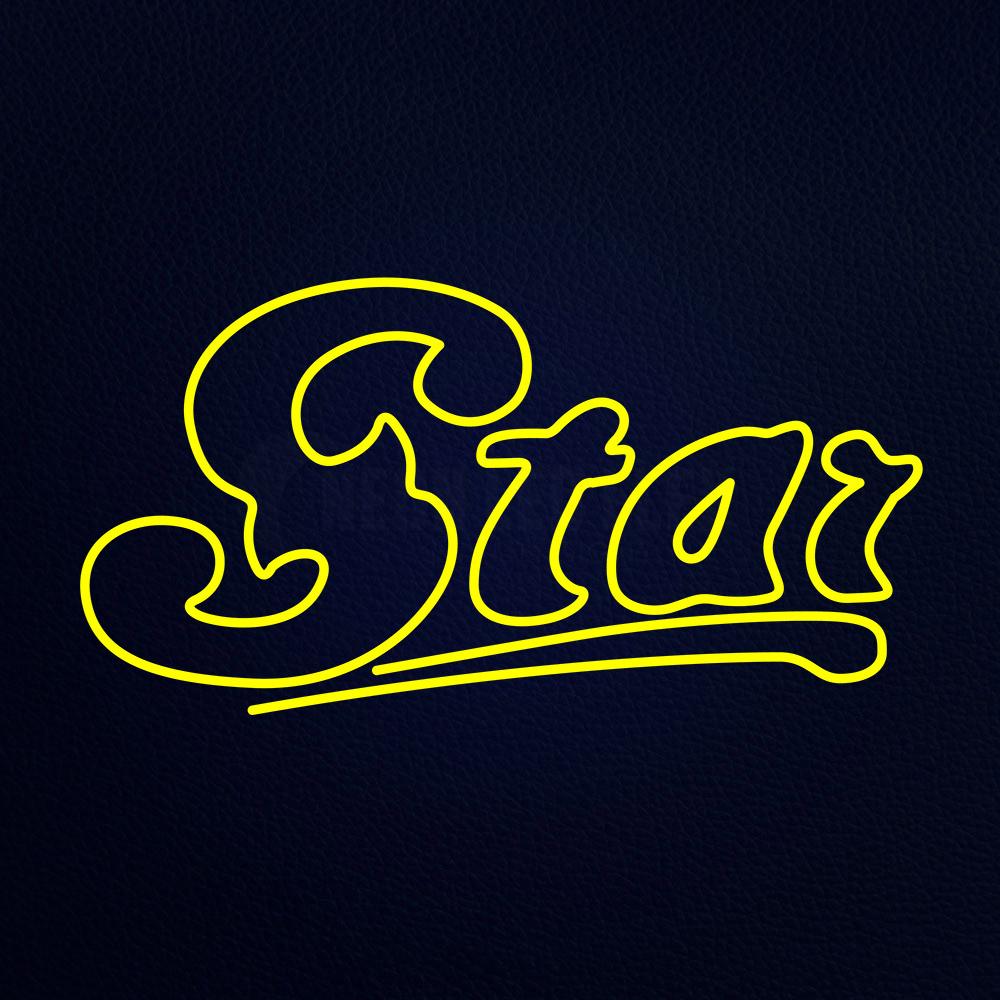 Star 20" x 37" LED Neon Sign