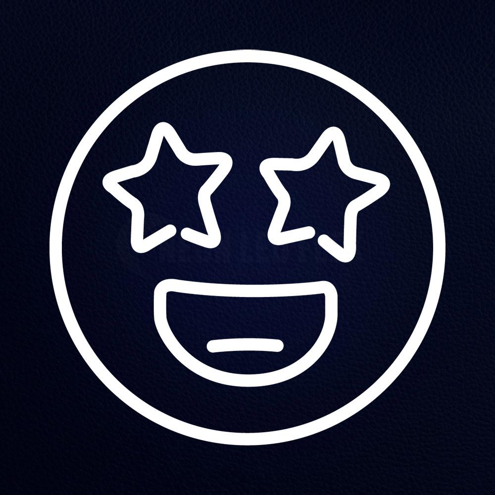 Star Strunk Emoji 14" x 14" LED Neon Sign
