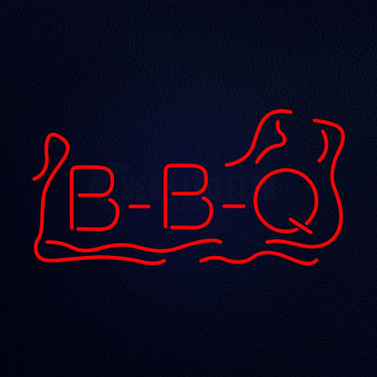 Stylish Bbq 20" x 37" LED Neon Sign