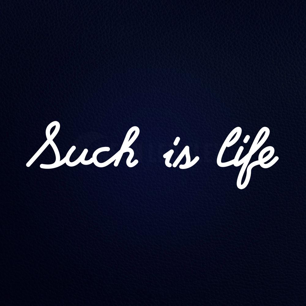 Such is Life 25" x 8" LED Neon Sign