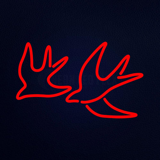 Swallows 19" x 12" LED Neon Sign