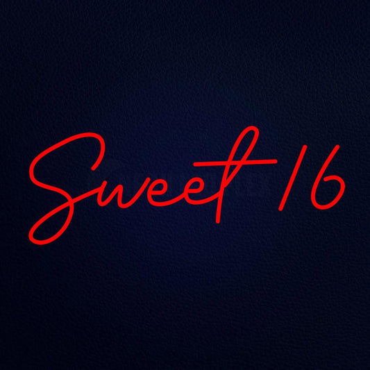 Sweet 16 13" x 32" LED Neon Sign