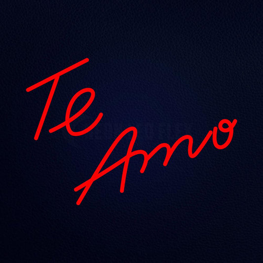Te Amo 21" x 15" LED Neon Sign