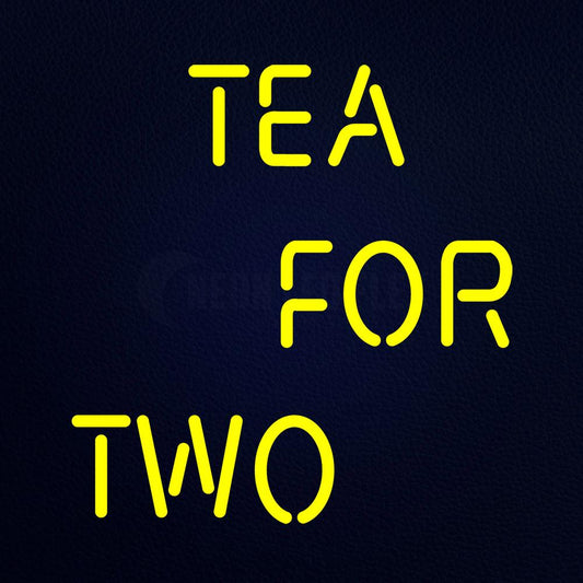 Tea for Two 16" x 17" LED Neon Sign