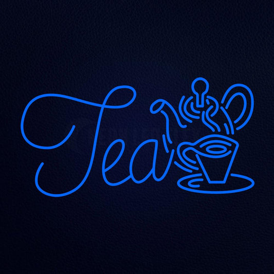Tea With Cup and Teapot 20" x 37" LED Neon Sign