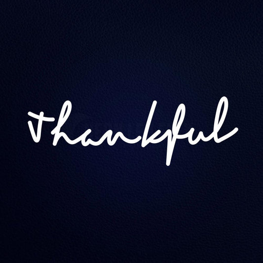 Thankful 24" x 10" LED Neon Sign