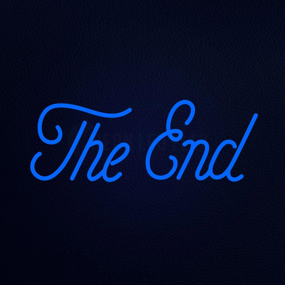 The End 24" x 10" LED Neon Sign