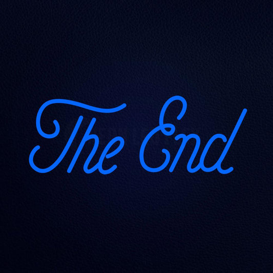 The End 24" x 10" LED Neon Sign
