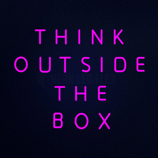 Think Outside the Box 31" x 24" LED Neon Sign
