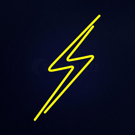 Thunderbolt Lightning Bolt 15" x 21" LED Neon Sign