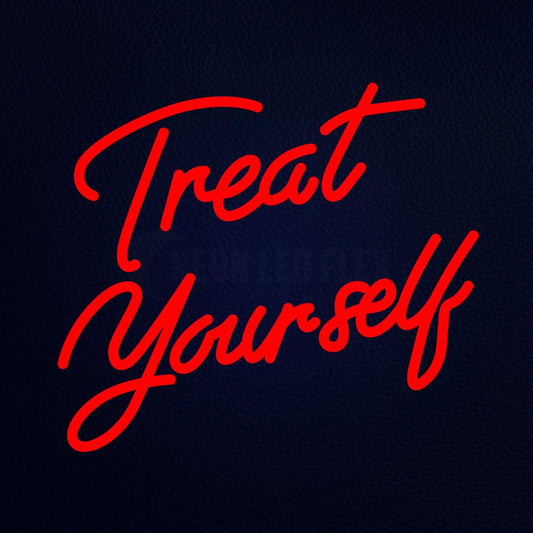 Treat Yourself 18" x 16" LED Neon Sign