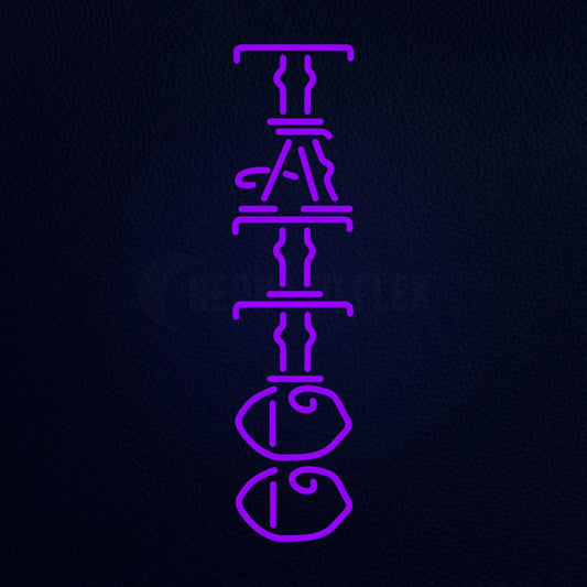 Vertical Tattoo 32" x 13" LED Neon Sign