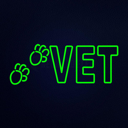Vet 32" x 13" LED Neon Sign