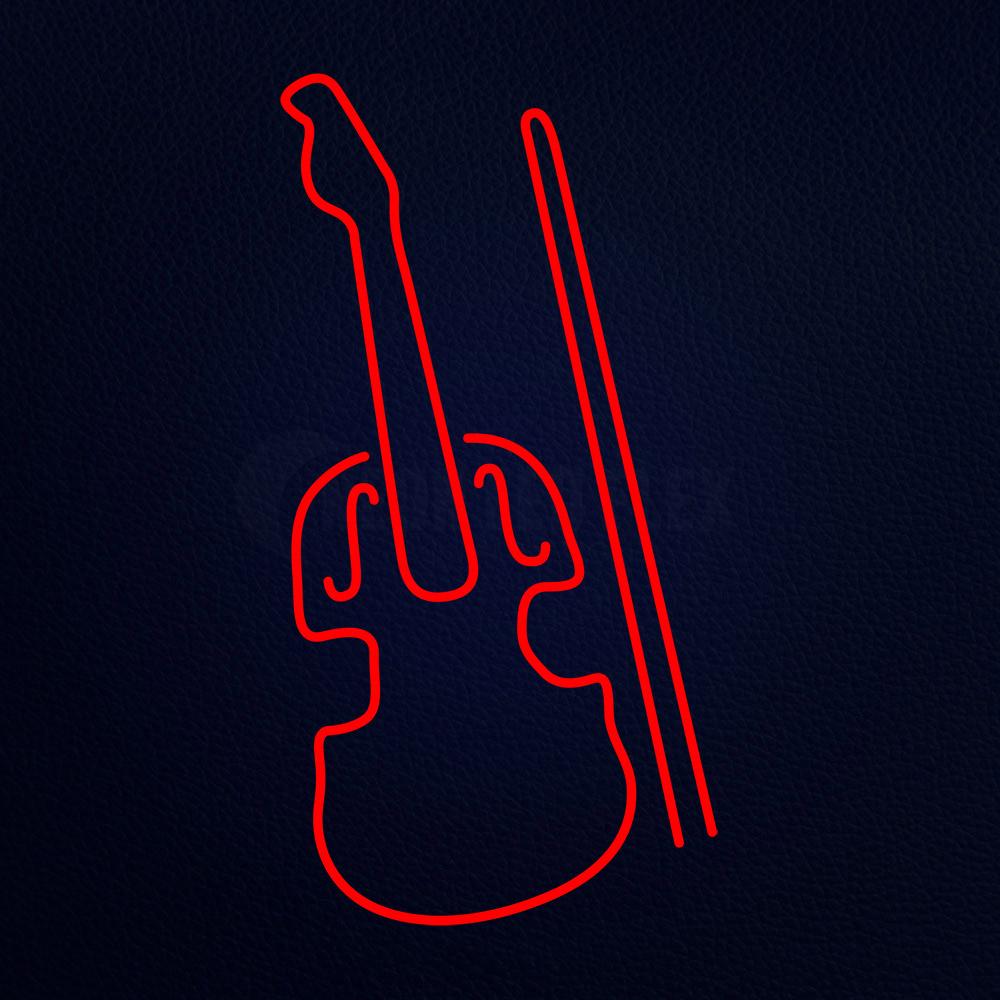 Violin Logo 37" x 20" LED Neon Sign