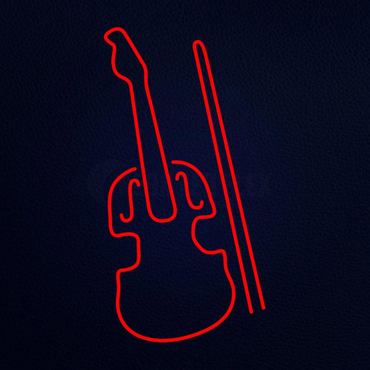 Violin Logo 37" x 20" LED Neon Sign