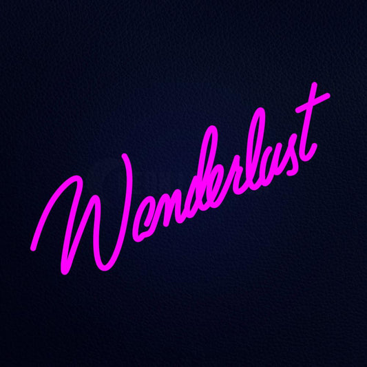 Wanderlust 21" x 15" LED Neon Sign