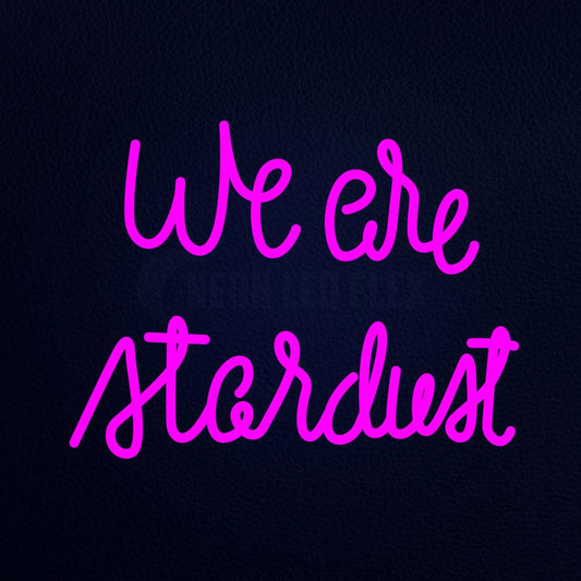 We Are Stardust 21" x 16" LED Neon Sign